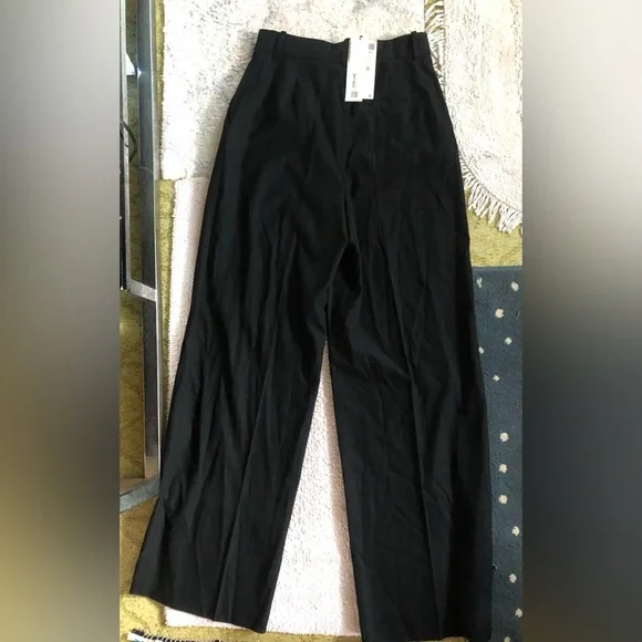 Zara Black straight leg trousers - Picture 2 of 8